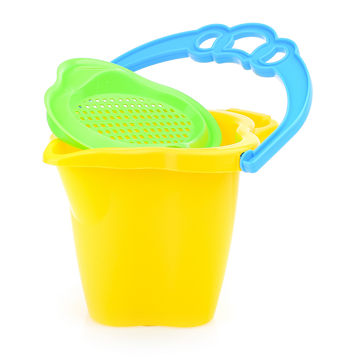 Фото к товару Песочный набор №114 (ведро 0,6л кувшин, лейка 0,3 л, сито, 2 формочки, лопатка 19см, грабли 19 см ) Песочный набор №114 (ведро 0,6л кувшин, лейка 0,3 л, сито, 2 формочки, лопатка 19см, грабли 19 см )