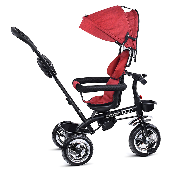 Фото к товару Велосипед 6166FP 3-х колесный, красный Велосипед 6166FP 3-х колесный, красный