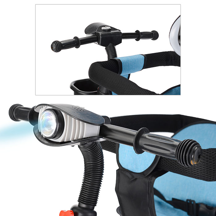 Фото к товару Велосипед 0999-1 3-х колесный, голубой Велосипед 0999-1 3-х колесный, голубой