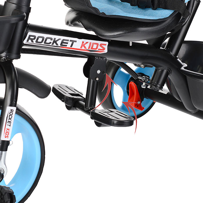 Фото к товару Велосипед 0999-1 3-х колесный, голубой Велосипед 0999-1 3-х колесный, голубой