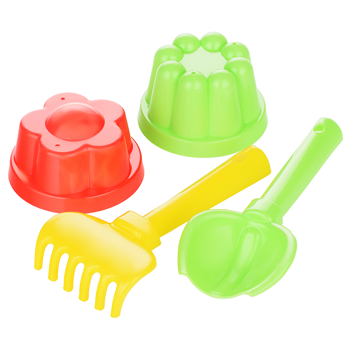 Фото к товару Набор №48: "Кузя-2", автомобиль-самосвал + совок №2, грабельки №2, 2 формочки Набор №48: "Кузя-2", автомобиль-самосвал + совок №2, грабельки №2, 2 формочки