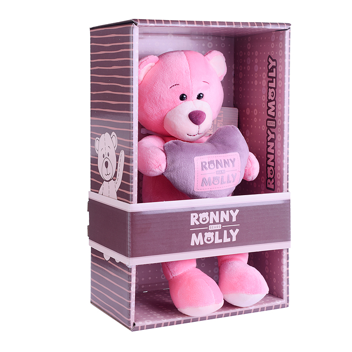 Фото к товару Мишка Молли с Сердечком, 21 см Мишка Молли с Сердечком, 21 см