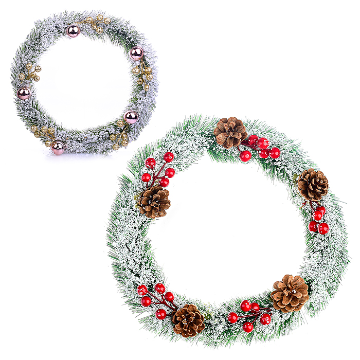 Новогоднее украшение S0939 "Венок" в пакете Новогоднее украшение S0939 "Венок" в пакете