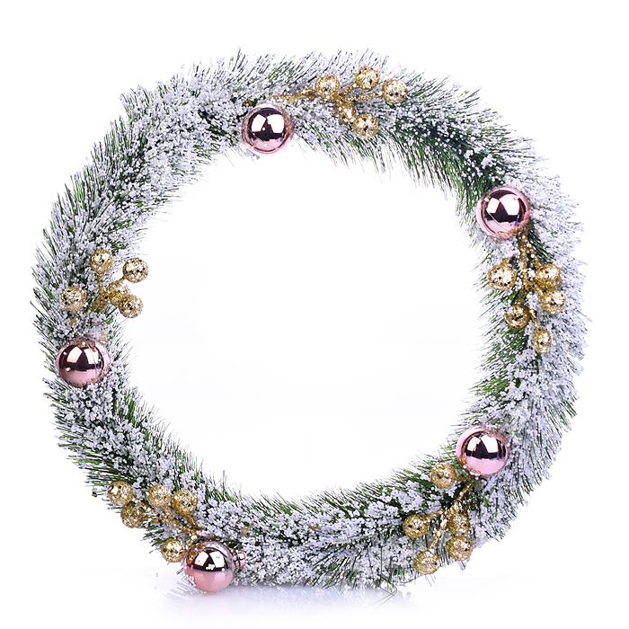 Фото к товару Новогоднее украшение S0939 "Венок" в пакете Новогоднее украшение S0939 "Венок" в пакете