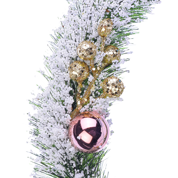 Фото к товару Новогоднее украшение S0939 "Венок" в пакете Новогоднее украшение S0939 "Венок" в пакете