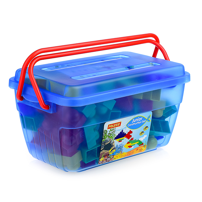 Конструктор "Юниор" (114 элементов в контейнере)