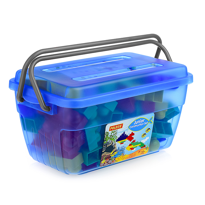 Конструктор "Юниор" (114 элементов в контейнере)