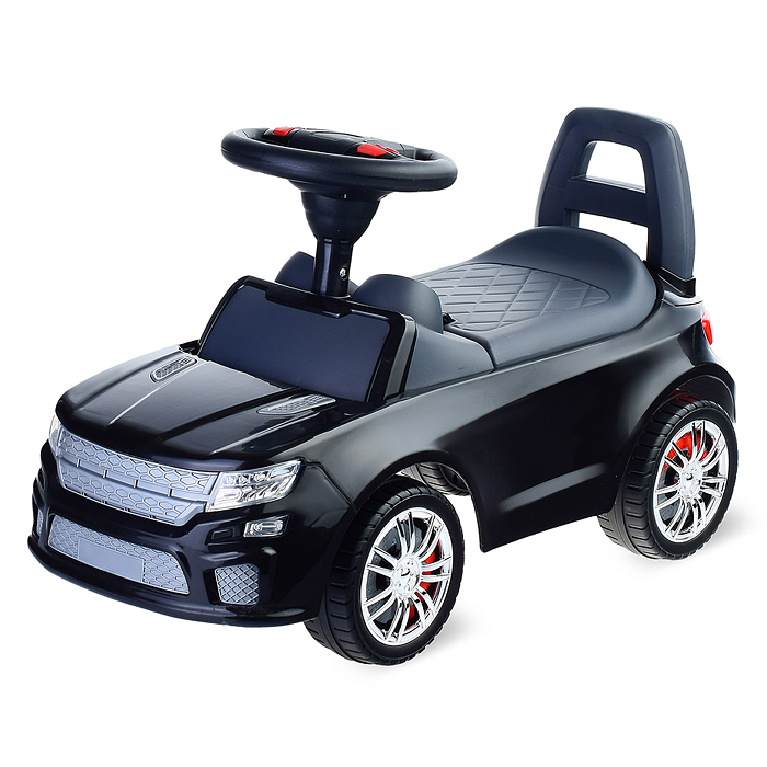 Каталка-автомобиль "SuperCar" №6 со звуковым сигналом (чёрная) Каталка-автомобиль "SuperCar" №6 со звуковым сигналом (чёрная)