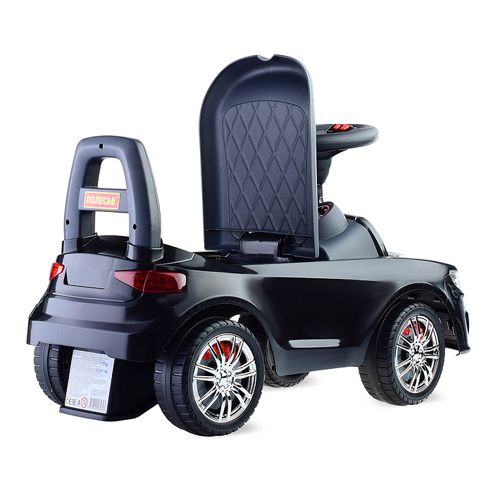 Фото к товару Каталка-автомобиль "SuperCar" №6 со звуковым сигналом (чёрная) Каталка-автомобиль "SuperCar" №6 со звуковым сигналом (чёрная)