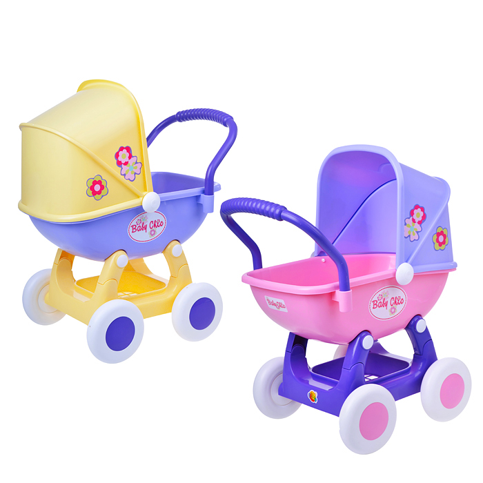 Коляска для кукол "Arina" 4-х колёсная (в пакете) Коляска для кукол "Arina" 4-х колёсная (в пакете)