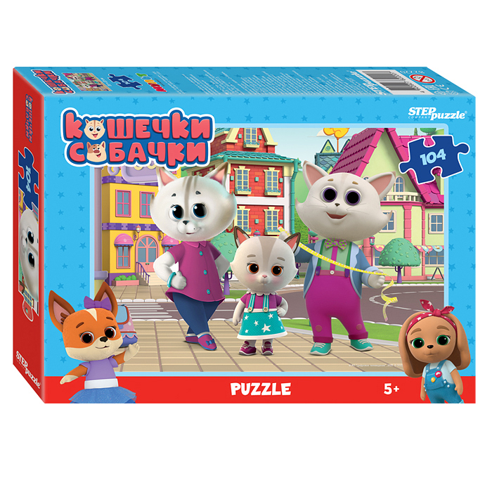 Пазлы 104 "Кошечки и собачки" Пазлы 104 "Кошечки и собачки"
