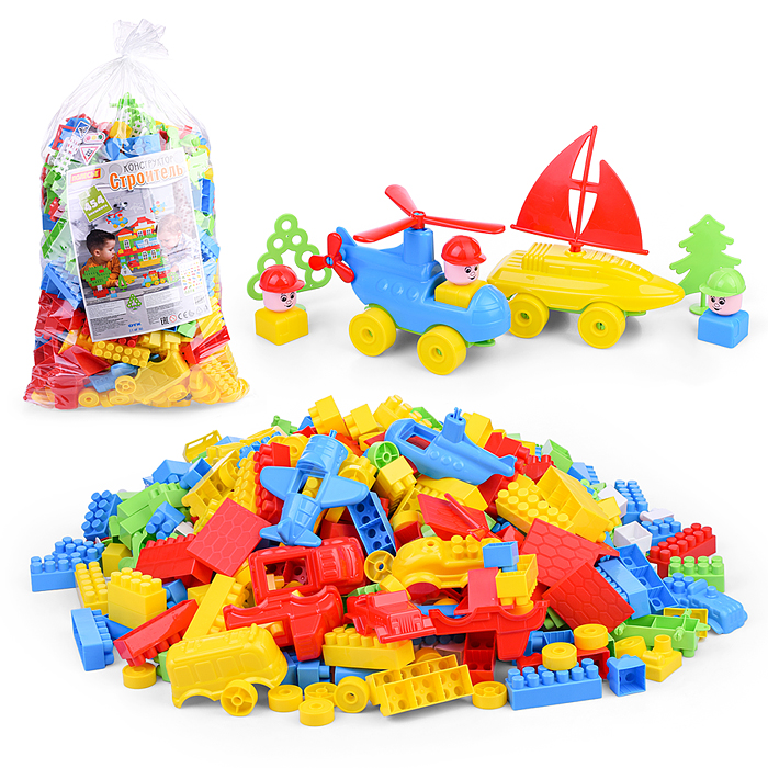 Конструктор "Строитель" (454 элемента в пакете) Конструктор "Строитель" (454 элемента в пакете)