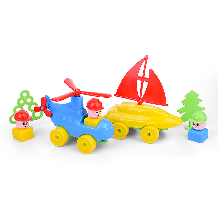 Фото к товару Конструктор "Строитель" (454 элемента в пакете) Конструктор "Строитель" (454 элемента в пакете)