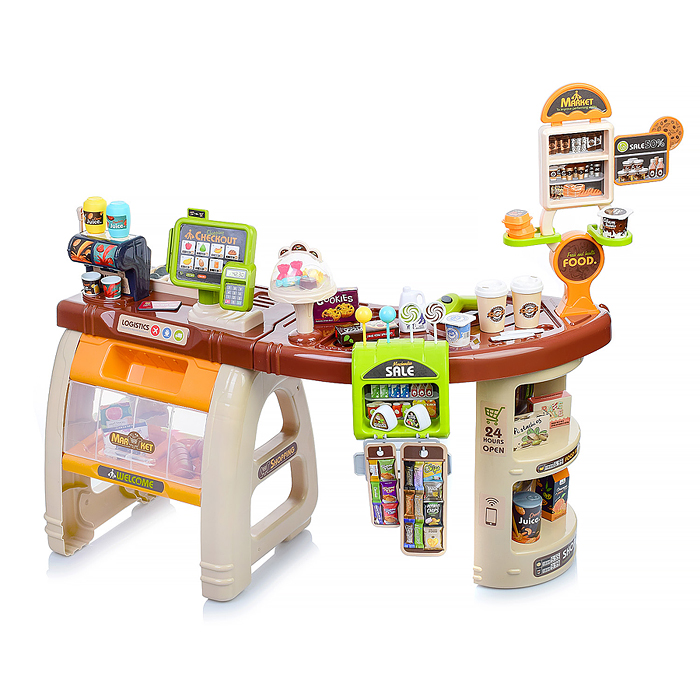 Фото к товару Игровой набор 668-69 "Супермаркет" (свет, звук) в коробке Игровой набор 668-69 "Супермаркет" (свет, звук) в коробке