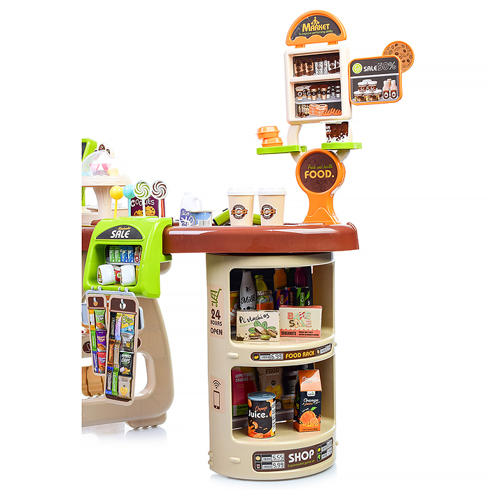 Фото к товару Игровой набор 668-69 "Супермаркет" (свет, звук) в коробке Игровой набор 668-69 "Супермаркет" (свет, звук) в коробке