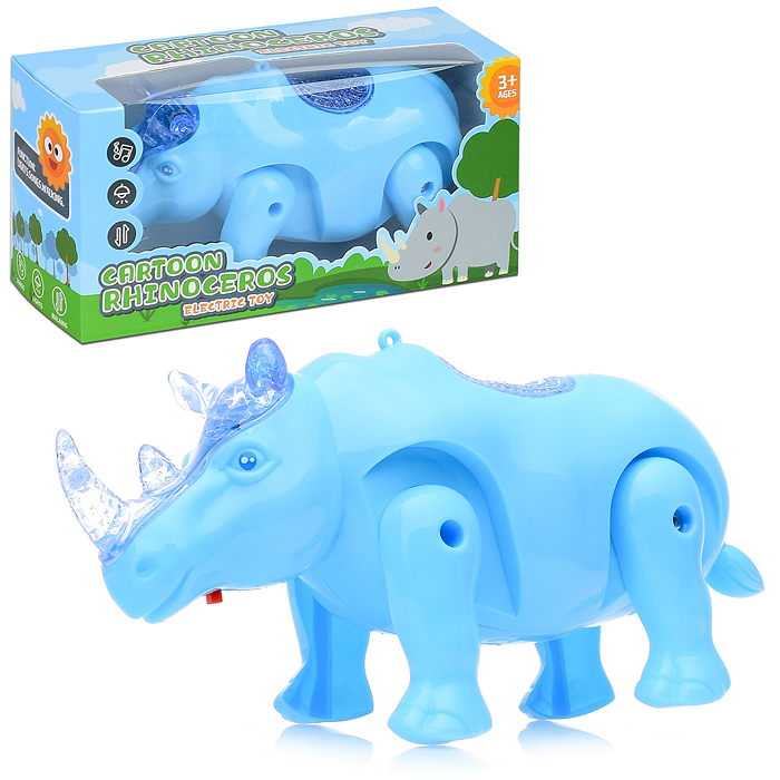 Фото к товару Носорог 880-5 на батарейках, в коробке Носорог 880-5 на батарейках, в коробке