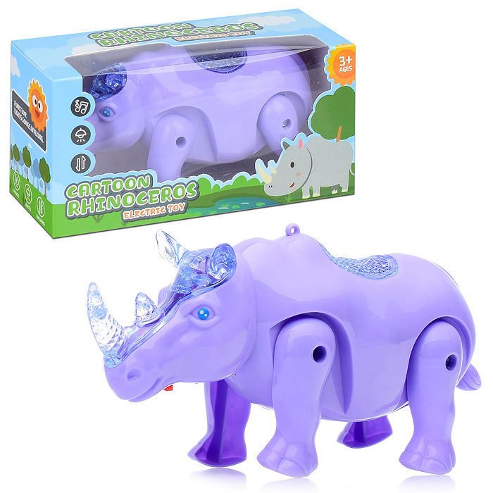 Фото к товару Носорог 880-5 на батарейках, в коробке Носорог 880-5 на батарейках, в коробке