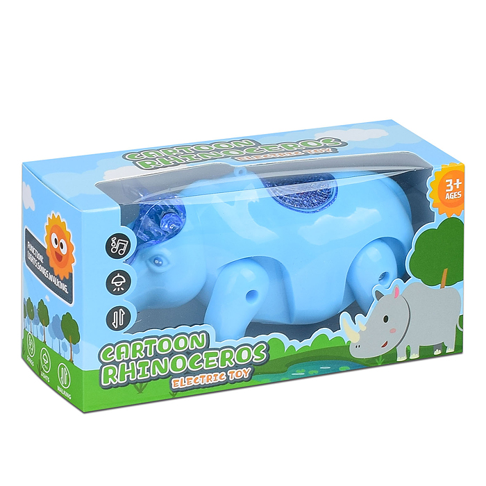 Фото к товару Носорог 880-5 на батарейках, в коробке Носорог 880-5 на батарейках, в коробке