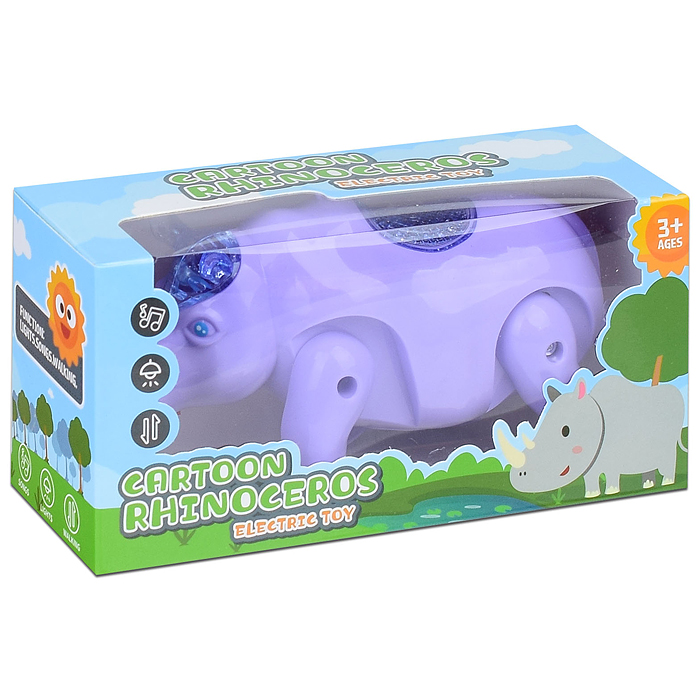 Фото к товару Носорог 880-5 на батарейках, в коробке Носорог 880-5 на батарейках, в коробке