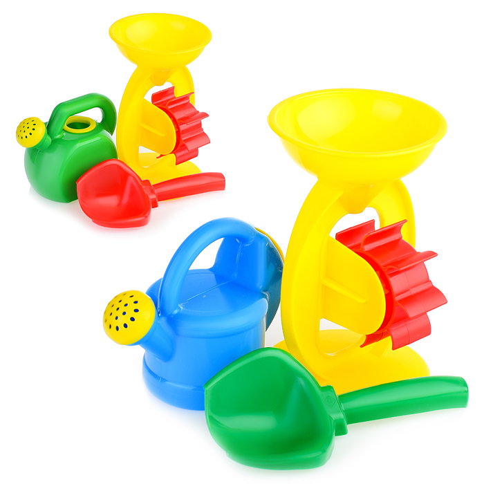 Набор для песка 3пр.(мельница, лейка-mini, совок) Набор для песка 3пр.(мельница, лейка-mini, совок)