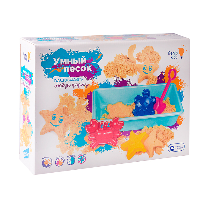 Фото к товару Набор для творчества "Умный песок с песочницей 1" Набор для творчества "Умный песок с песочницей 1"