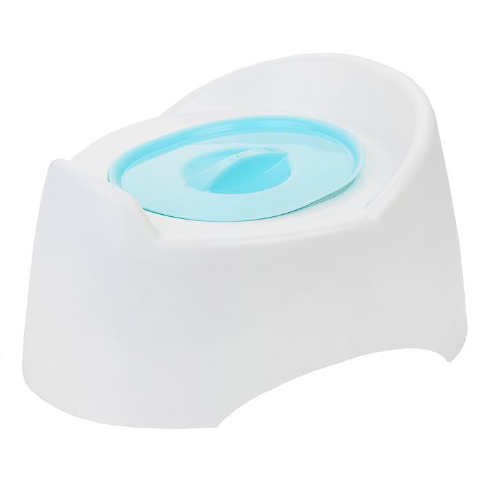 Горшок туалетный детский "Малышок" с крыш.(голубой) Горшок туалетный детский "Малышок" с крыш.(голубой)