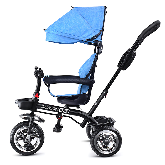 Фото к товару Велосипед 6166FP-1 3-х колесный, синий Велосипед 6166FP-1 3-х колесный, синий