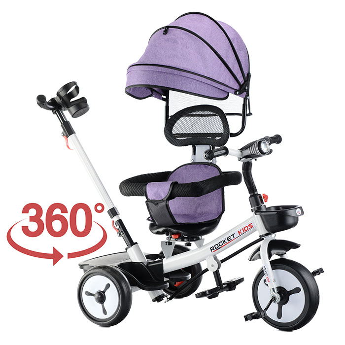 Фото к товару Велосипед 206-2 3-х колесный, фиолетовый Велосипед 206-2 3-х колесный, фиолетовый