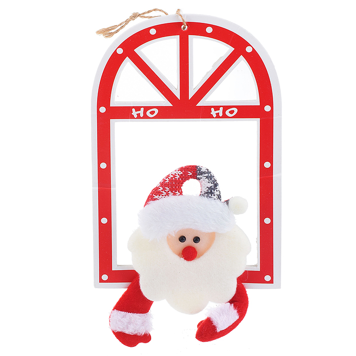 Украшение новогоднее S0808 "Дедушка в окне" в пакете Украшение новогоднее S0808 "Дедушка в окне" в пакете