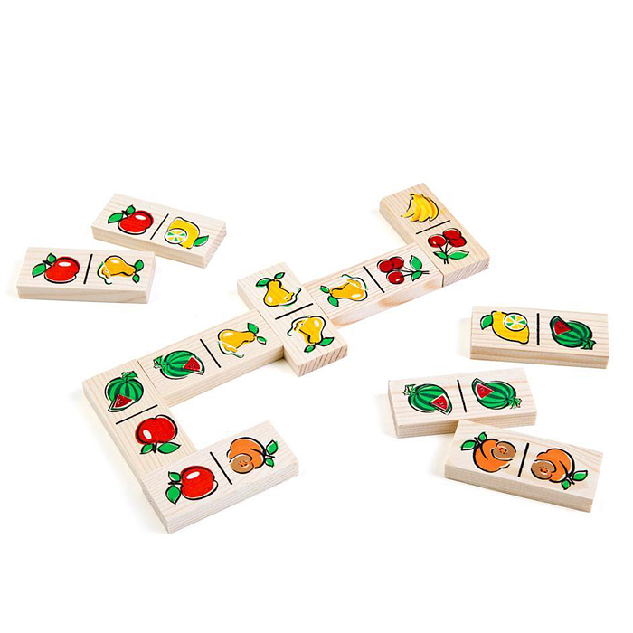 Домино "Фрукты-ягоды" (28 дет.) Домино "Фрукты-ягоды" (28 дет.)