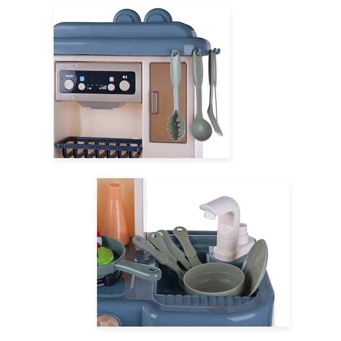 Фото к товару Игровой набор кухня 889-185 "Жарим, парим!" (свет, звук) 38 предметов, в коробке Игровой набор кухня 889-185 "Жарим, парим!" (свет, звук) 38 предметов, в коробке