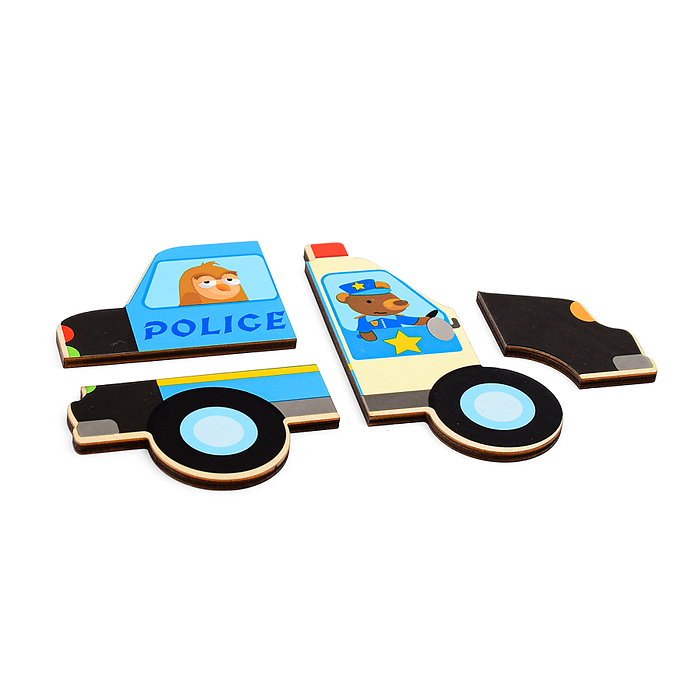 Фото к товару Пазл в рамке "Полицейская машина" Пазл в рамке "Полицейская машина"