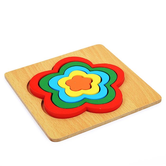 Фото к товару Пазл-вкладыш D0420 "Цветок" вид 2 Пазл-вкладыш D0420 "Цветок" вид 2