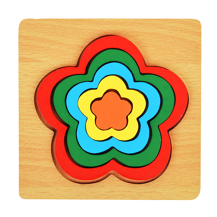 Фото к товару Пазл-вкладыш D0420 "Цветок" вид 2 Пазл-вкладыш D0420 "Цветок" вид 2