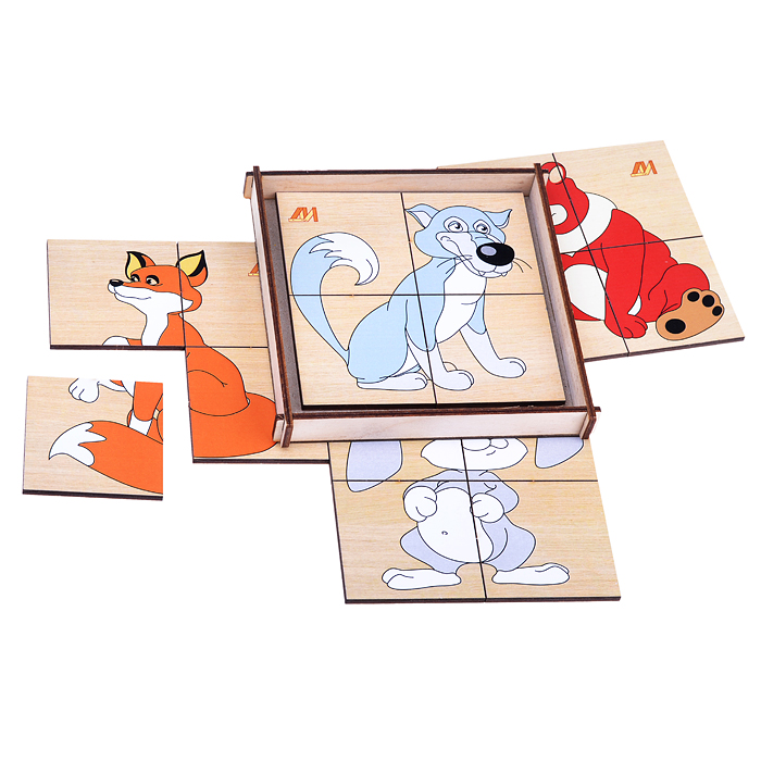 Сложи картинку Мини "Лесные животные" Сложи картинку Мини "Лесные животные"