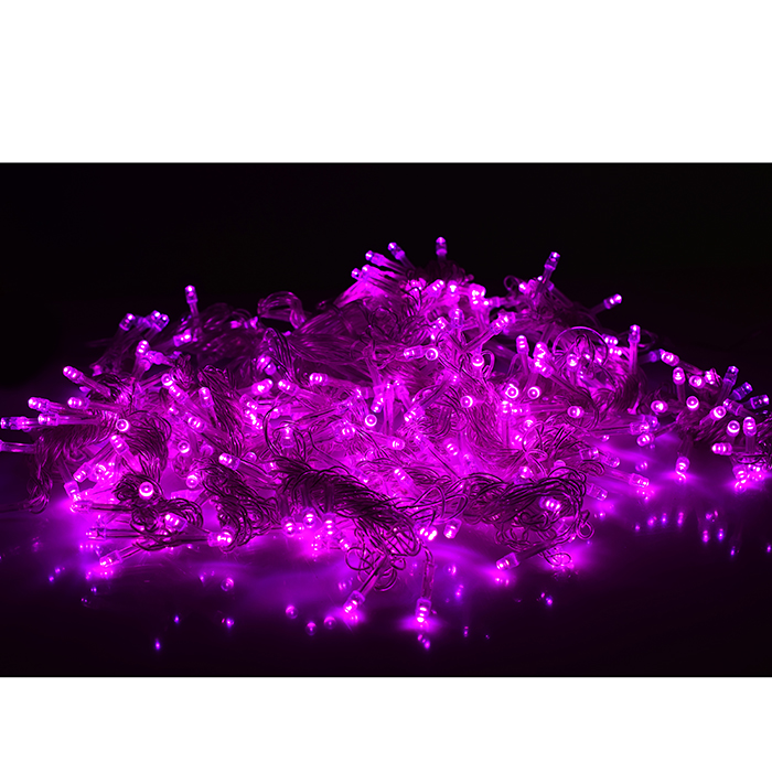 Фото к товару Электрогирлянда-занавес 6*3м, 640 ламп, розовый Электрогирлянда-занавес 6*3м, 640 ламп, розовый