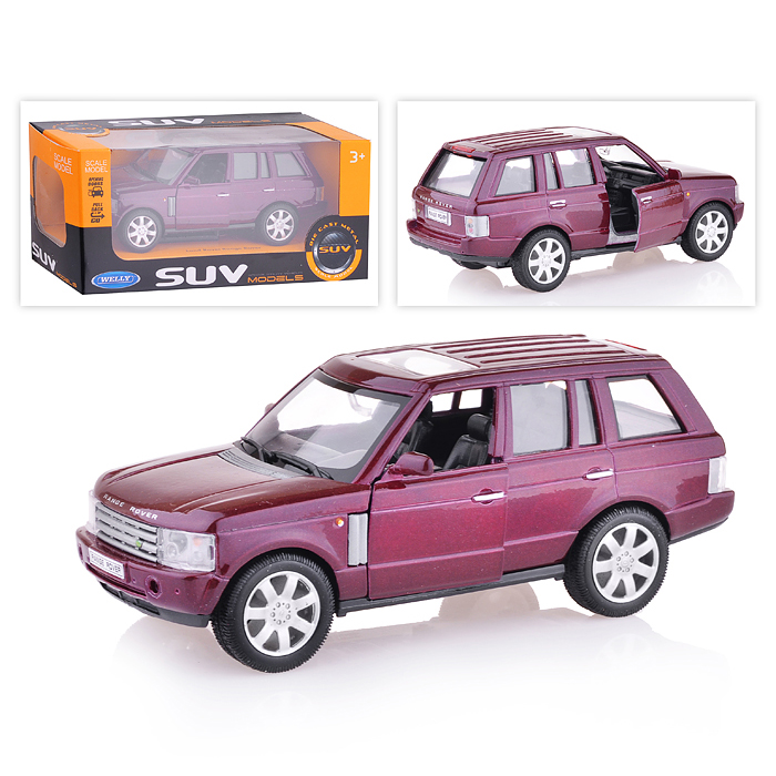 Машинка 1:33 Range Rover, пруж. мех., цв. в асс. Машинка 1:33 Range Rover, пруж. мех., цв. в асс.