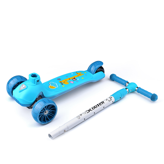 Фото к товару Самокат U038245Y 3-х кол., синий, светящиеся колёса, PU, ABEC 7, в коробке Самокат U038245Y 3-х кол., синий, светящиеся колёса, PU, ABEC 7, в коробке