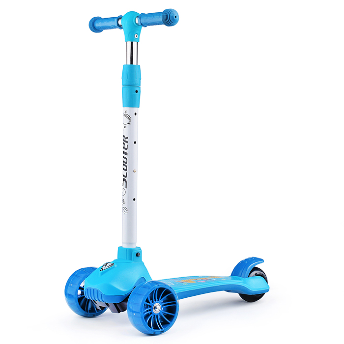 Фото к товару Самокат U038245Y 3-х кол., синий, светящиеся колёса, PU, ABEC 7, в коробке Самокат U038245Y 3-х кол., синий, светящиеся колёса, PU, ABEC 7, в коробке