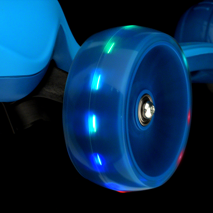 Фото к товару Самокат U038245Y 3-х кол., синий, светящиеся колёса, PU, ABEC 7, в коробке Самокат U038245Y 3-х кол., синий, светящиеся колёса, PU, ABEC 7, в коробке