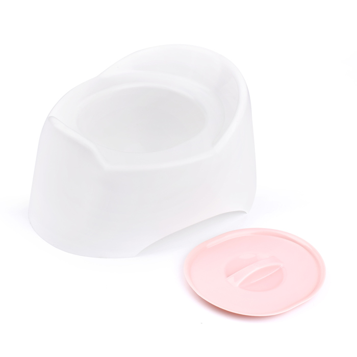 Фото к товару Горшок туалетный детский "Малышок" с крыш.(белый с розовой крышкой) Горшок туалетный детский "Малышок" с крыш.(белый с розовой крышкой)