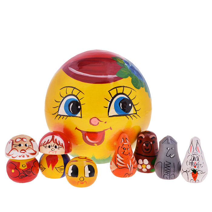 Пальчиковый театр Колобок -7 шт./в футляре Пальчиковый театр Колобок -7 шт./в футляре