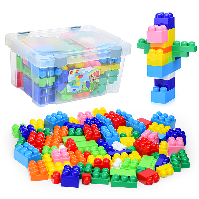 Конструктор "Великан" (74 элемента в контейнере) Конструктор "Великан" (74 элемента в контейнере)