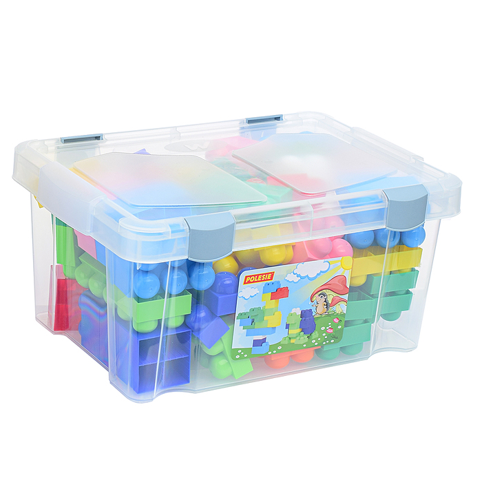 Фото к товару Конструктор "Великан" (74 элемента в контейнере) Конструктор "Великан" (74 элемента в контейнере)