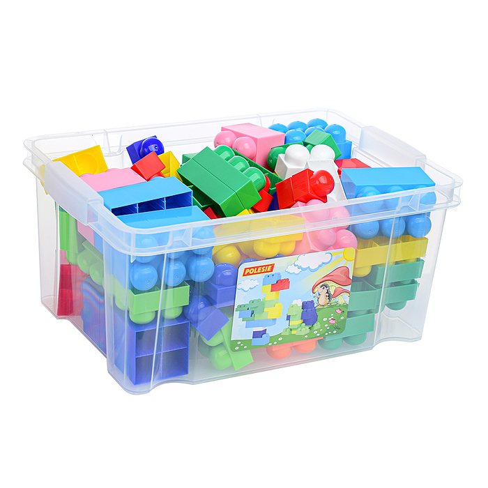 Фото к товару Конструктор "Великан" (74 элемента в контейнере) Конструктор "Великан" (74 элемента в контейнере)