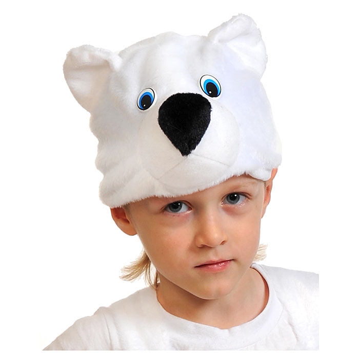 Маска "Мишка полярный" (Размер детский: 52-54)