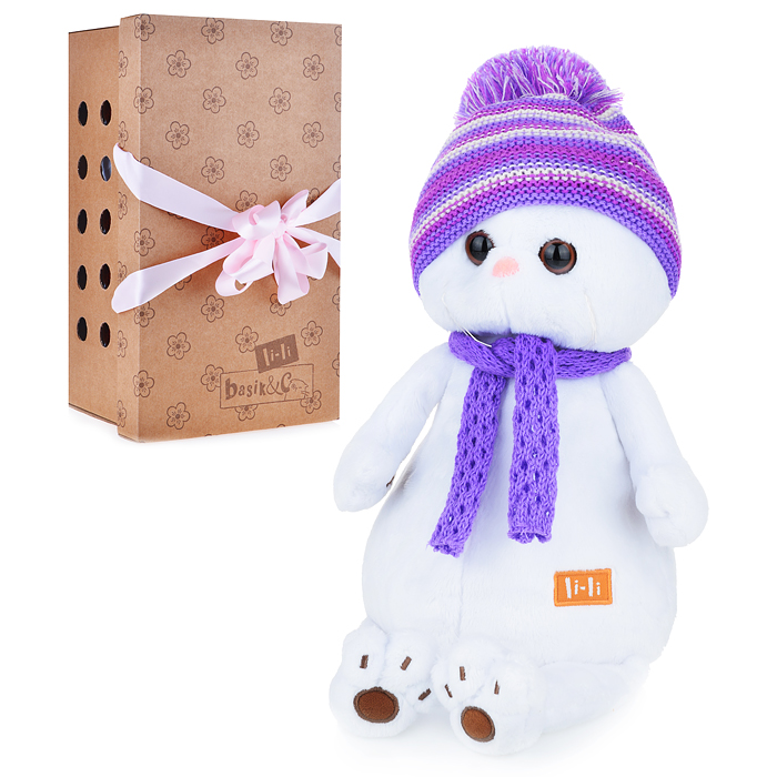 Кошка Ли-Ли в лиловом вязаном комплекте Кошка Ли-Ли в лиловом вязаном комплекте