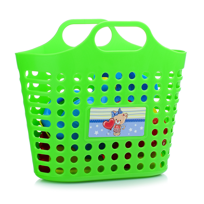 Фото к товару Детский песочный набор 8 пр (сумка-корзина, лейка-мини, совок, грабли, формы 4 шт) Детский песочный набор 8 пр (сумка-корзина, лейка-мини, совок, грабли, формы 4 шт)