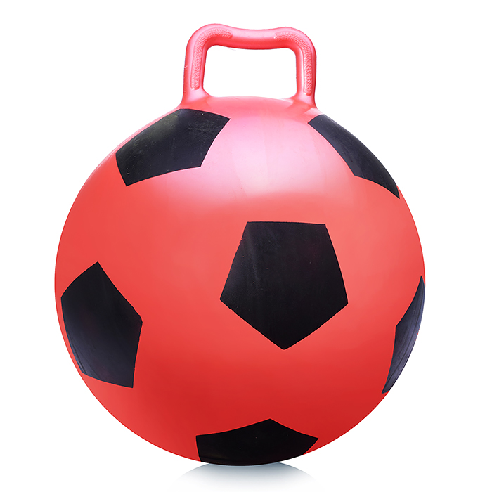 Фото к товару Мяч с ручкой 45 см U002484Y "Футбол" в пакете Мяч с ручкой 45 см U002484Y "Футбол" в пакете
