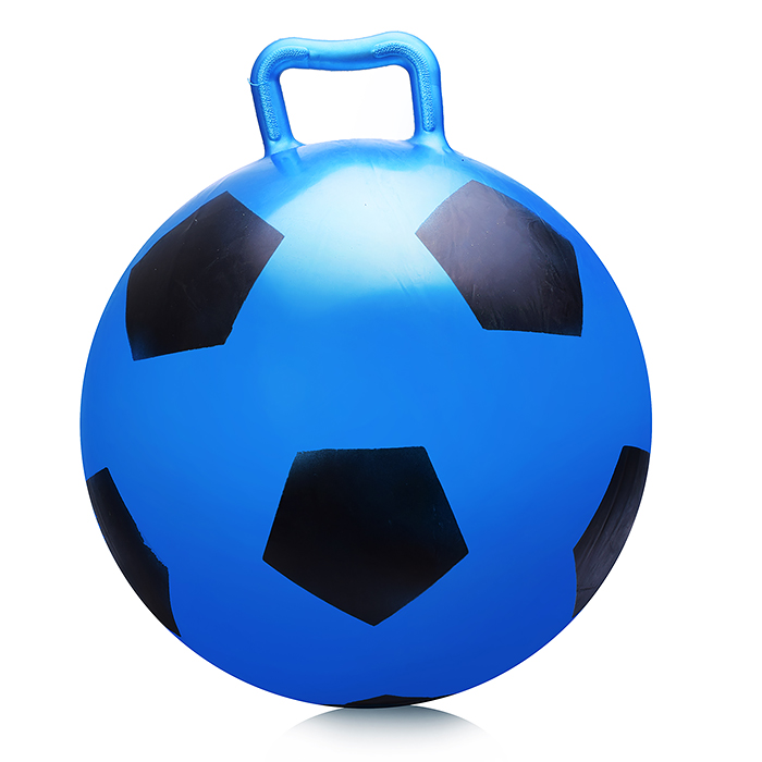 Фото к товару Мяч с ручкой 45 см U002484Y "Футбол" в пакете Мяч с ручкой 45 см U002484Y "Футбол" в пакете